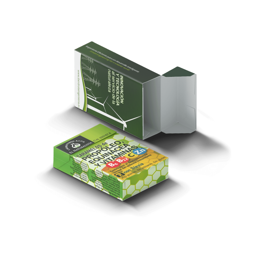 Flip top box Caramelos Cerdán