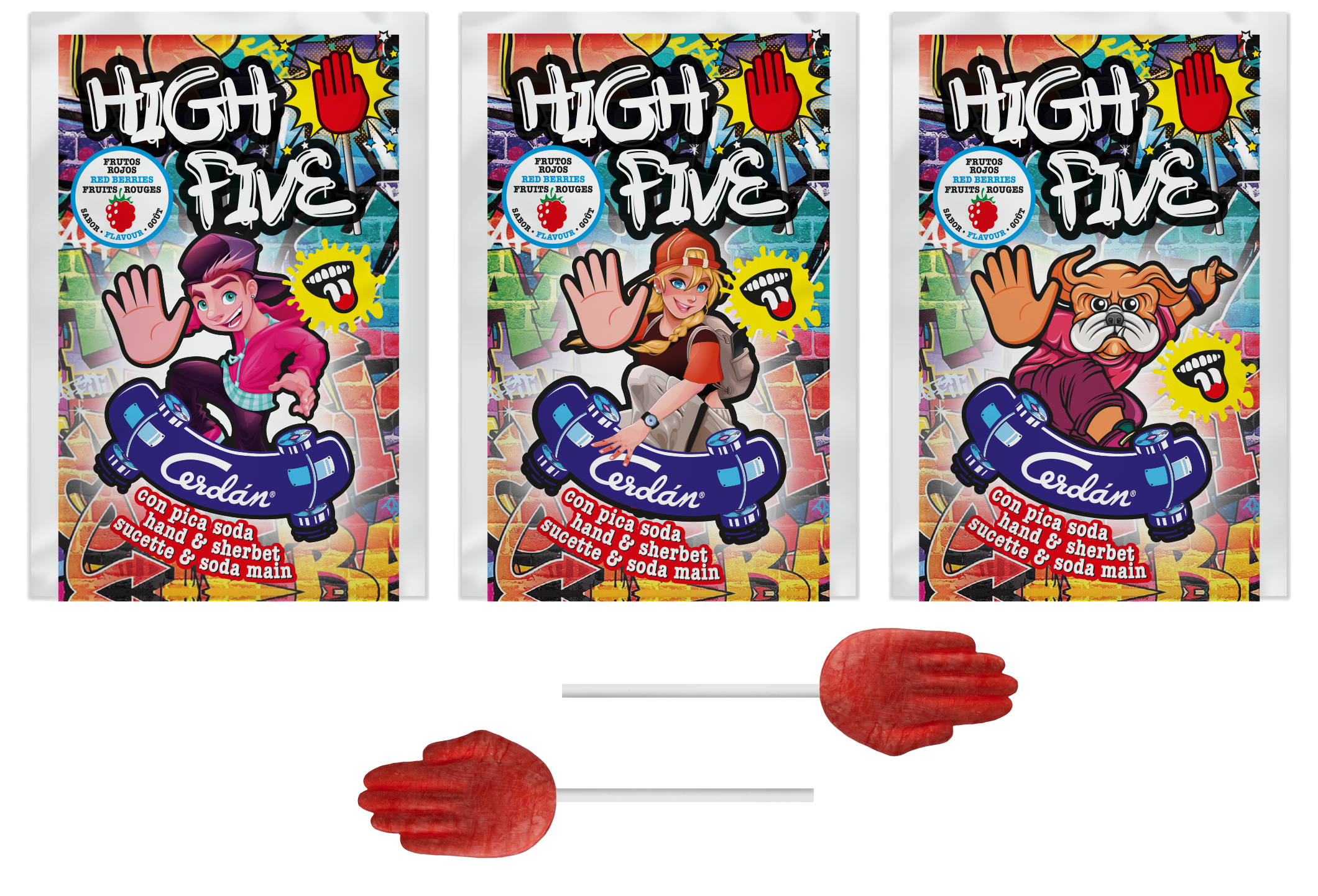 high five sobre pica soda piezas